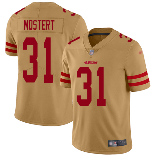 San Francisco 49ers Limited Gold Men Raheem Mostert NFL Jersey #31 Inverted Legend